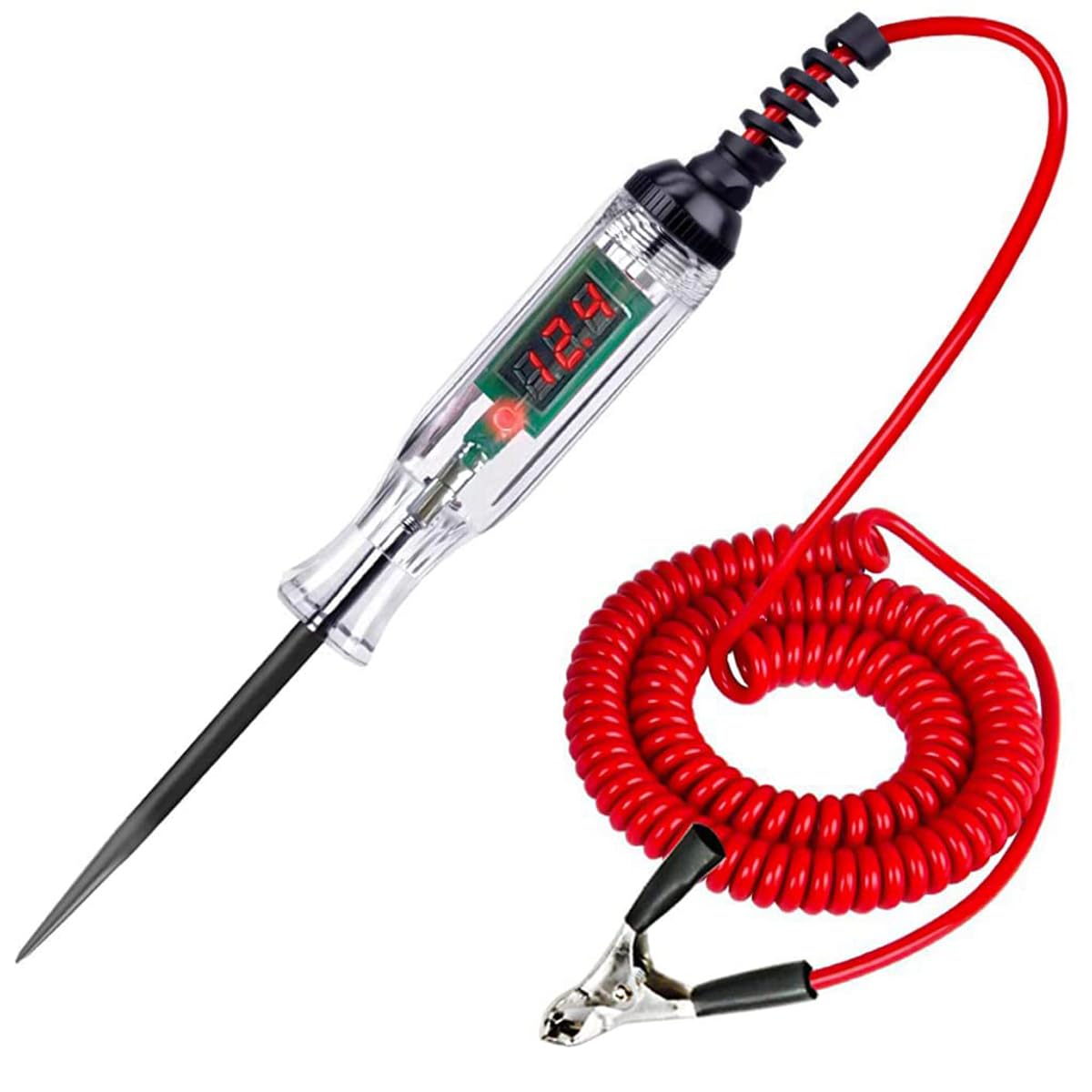 Voltage Tester 3V/6V/12V/24V, AC Circuit Tester With LED Indicator Light for Fuse, Motor, Frequency Testing, Battery, Repair Tool