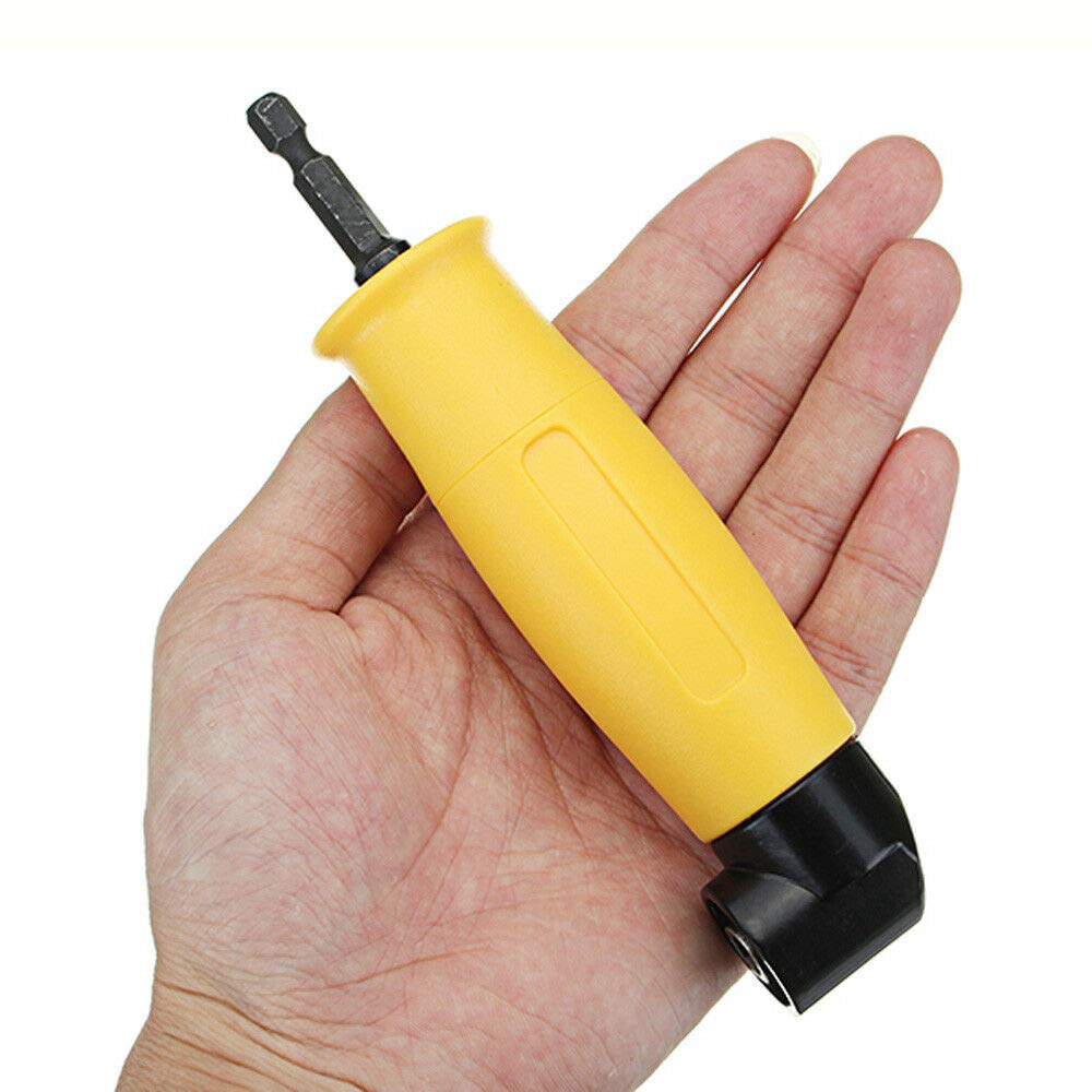 Adaptateur de perceuse à angle droit 1/4" 90 degrés pour mandrin à angle droit