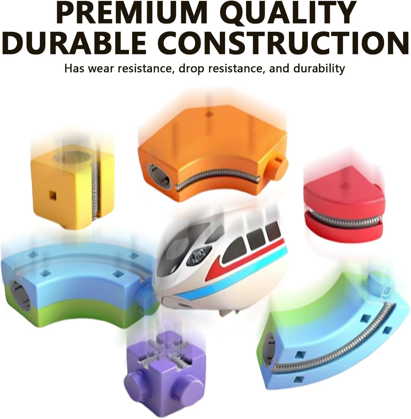Track Fusion-speelgoed, Magic Rail Cube-treinset Met Bewegende Trein, 3D Ingebedde Lay-outs, Eenvoudig Te Monteren, Kerstverjaardagscadeau Voor Kinderen 123PCS