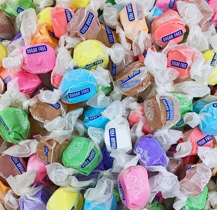 Sugar Free Taffy - 10 sabores variados, 1 lb miniatura 3