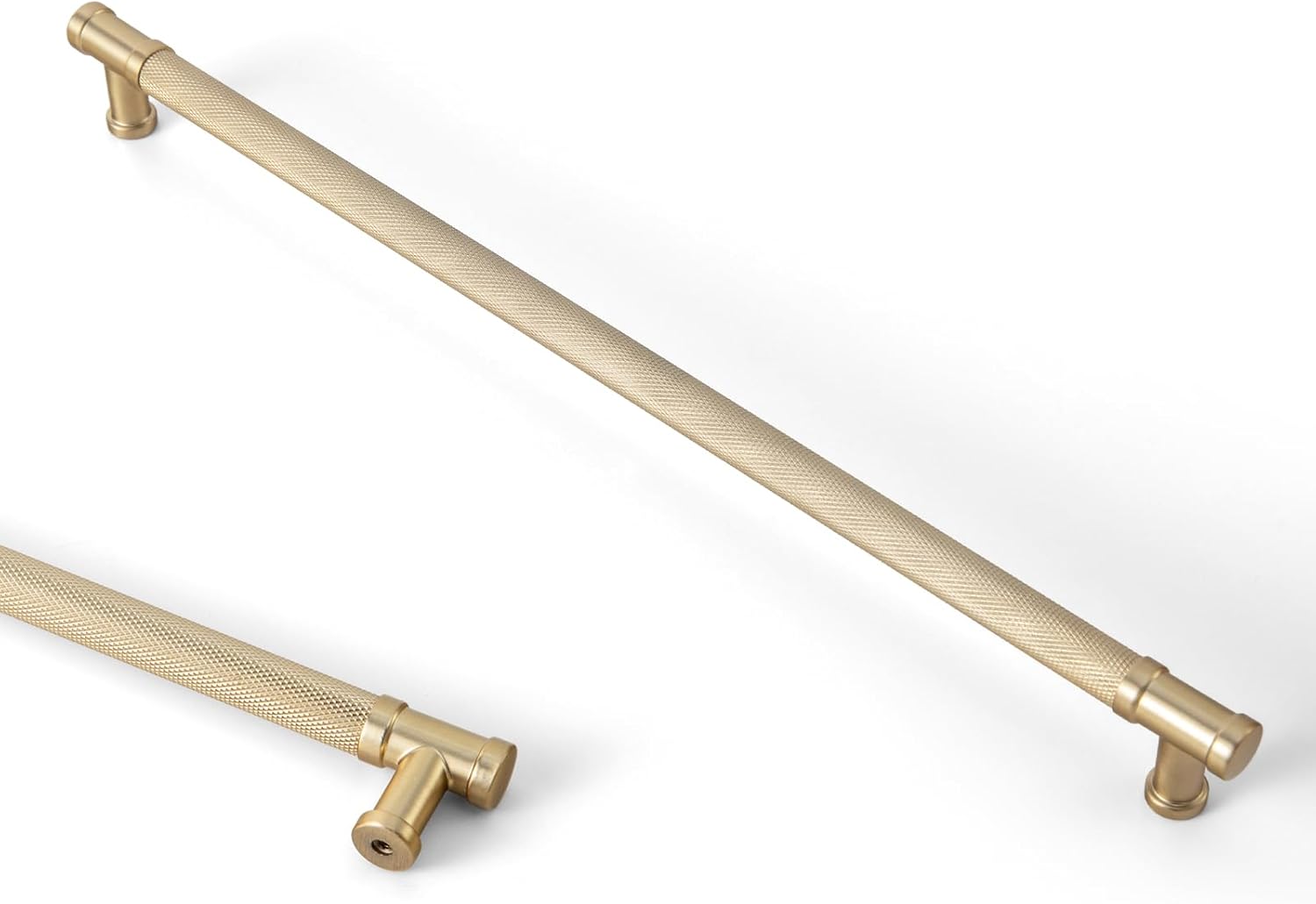 goo-ki 6 pack champagne bronze cabinet pulls drawer pull, 12-3/5"(320mm) c-c kitchen hardware,modern zinc alloy bar cabinet drawer handles for cupboard wardrobe bathroom,2210cb-320 12-3/5"(320mm) center-center champagne bronze