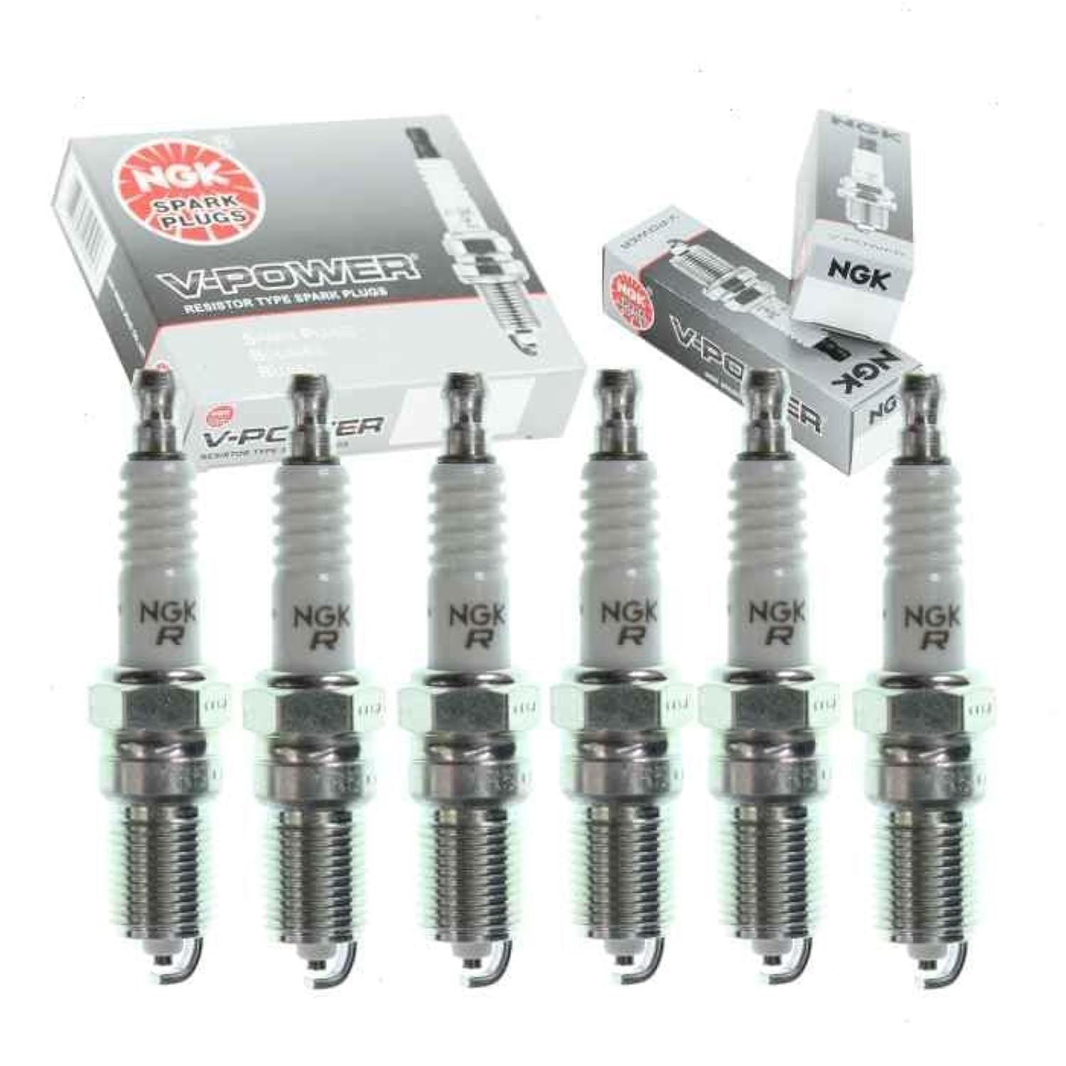 6 pc NGK V-Power Spark Plugs (3.0L V6 2009–2012)