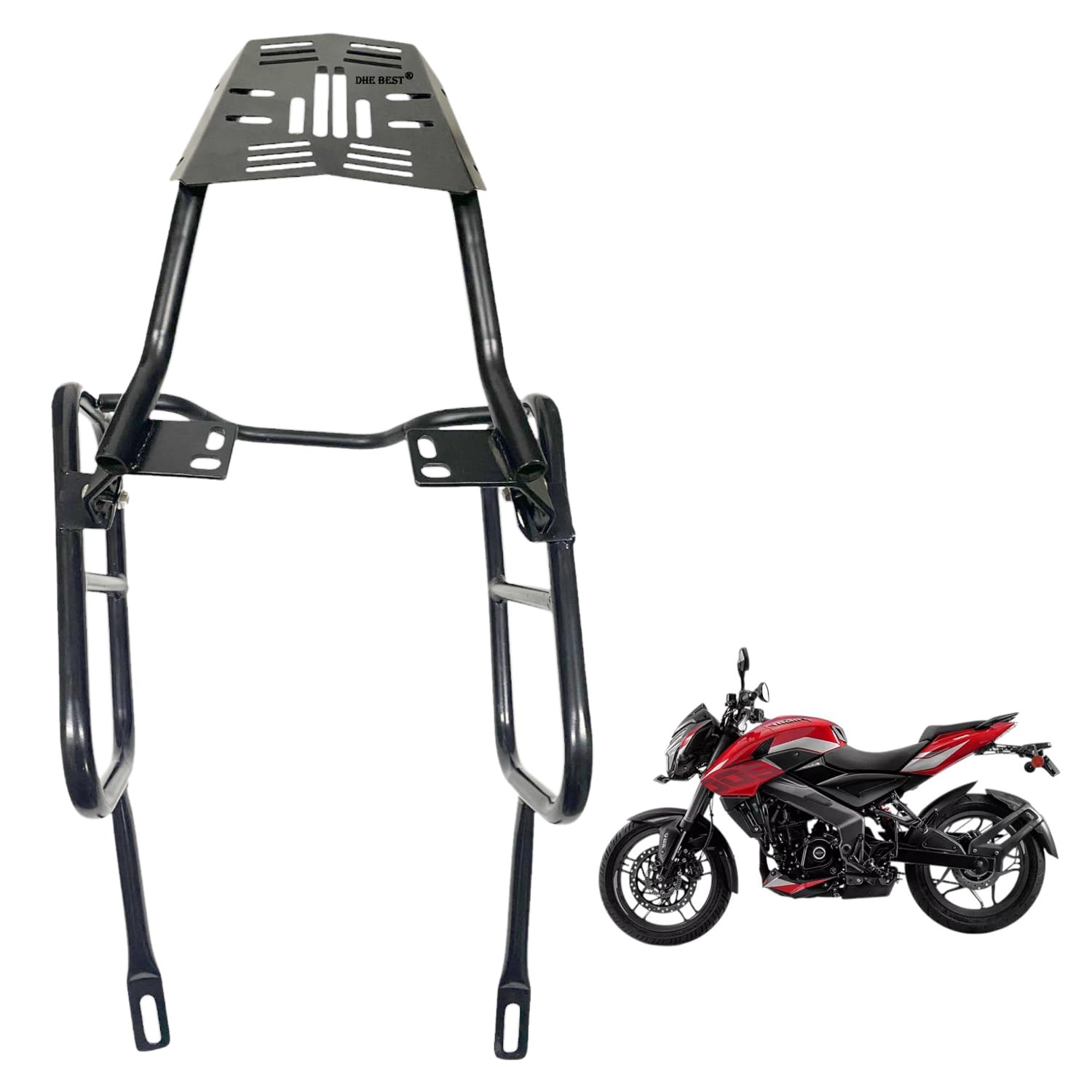 Dhe Best Bike Top1 Metal Side Saddle Stay with Luggage Carrier Compatible for Pulsur NS 200-picture-5