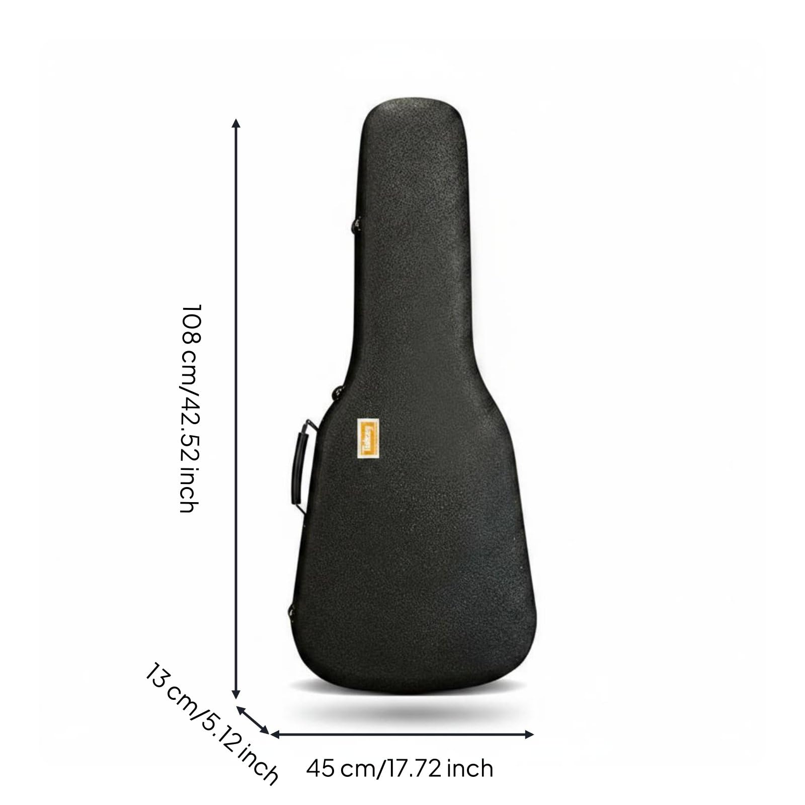 Custodia Chitarra Acustica Custodia Rigida Custodia Impermeabile Custodia Leggera Rivestimento Morbido E Schiuma, Chitarra Elettrica Universale Nero Leggero [Solo 1.7KG]