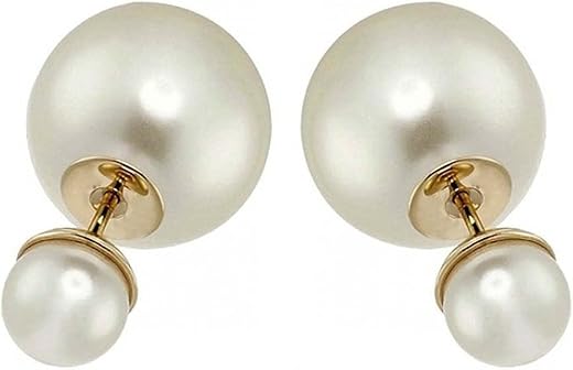 Cinderella Collection By Shining Diva Pearl Stud Earring For Women (White)(Rrrrrrr6768Er)