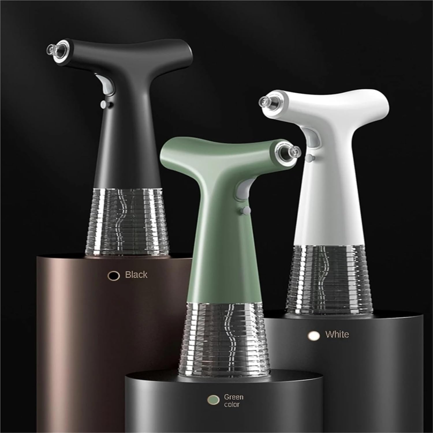 Oil Spray Bottle, Electric Oil Sprayer Bottle Dispenser Soy Sauce Vinegar Storage,for Salad Making, Baking(PTE Green)