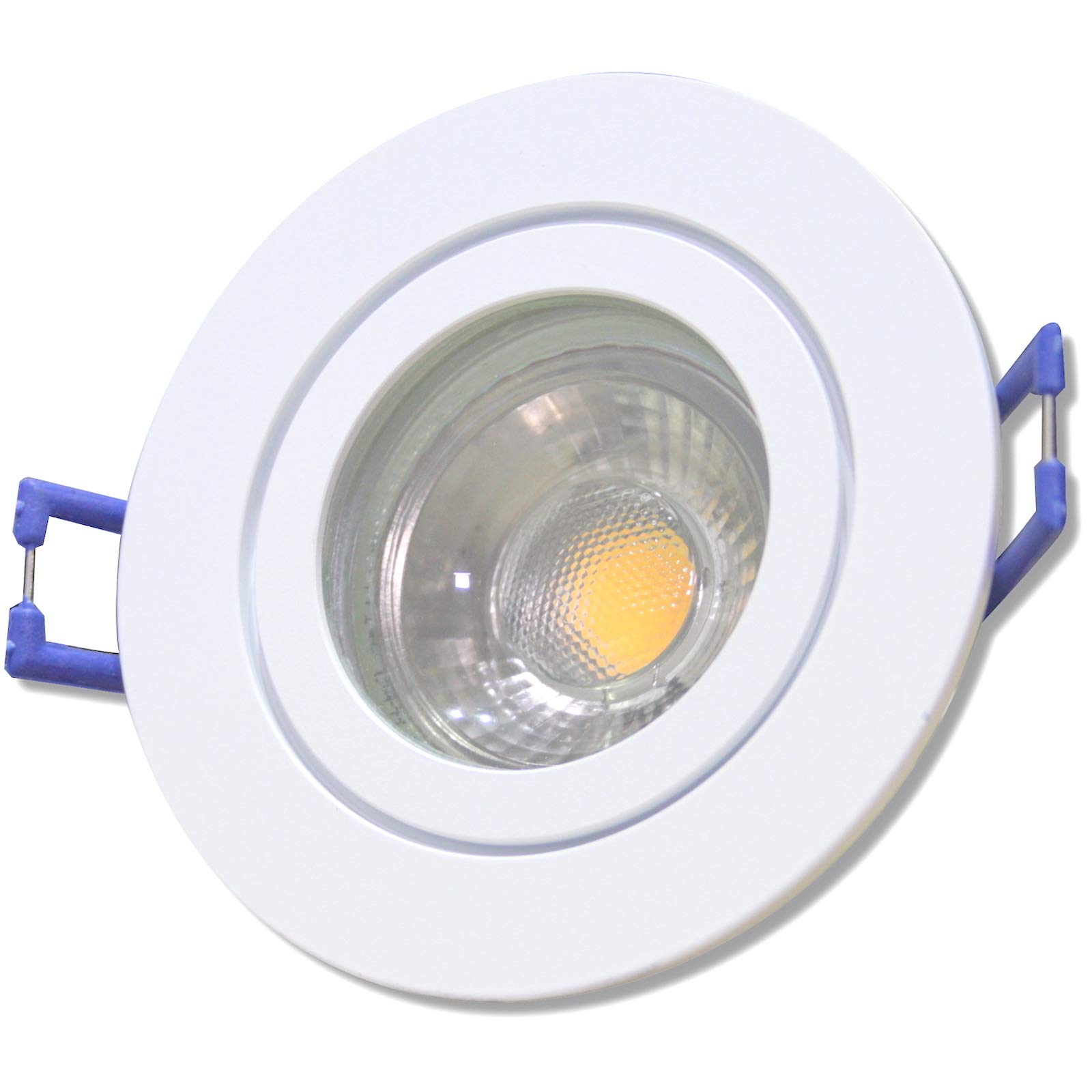 LED Bad Einbaustrahler 12V inkl. 5 x 5W LED LM Farbe Weiß IP44 LED Einbauleuchten Neptun Rund 3000K Deckenspots