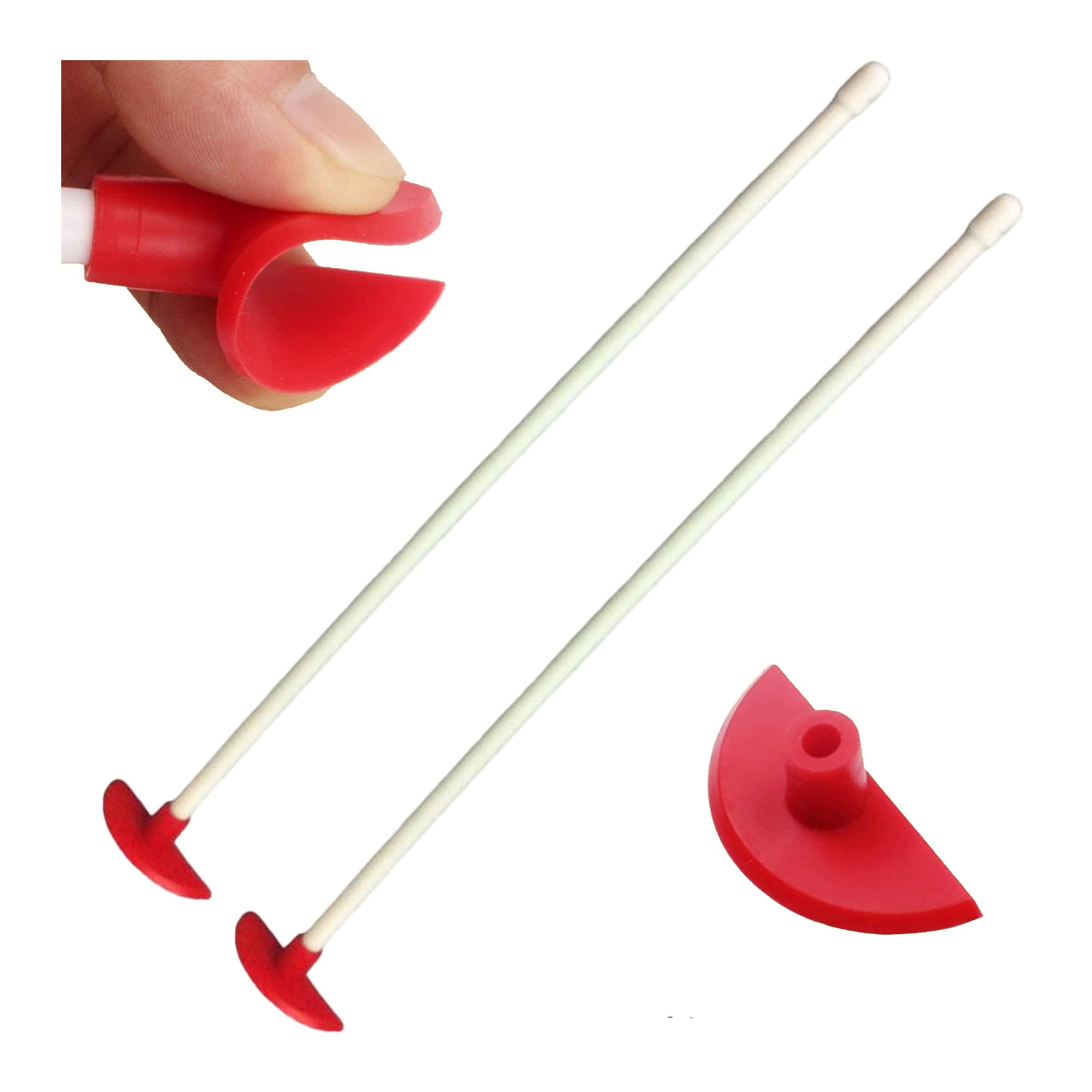 SEKALDIK Bottle Scraper - Silicone Last Drop Spatula, Flexible Utensil for Kitchen, Reusable Aid to Get Every Last Drop & Long Handle Silicone Scraper - Clean Tools for Jars, Bottles & More