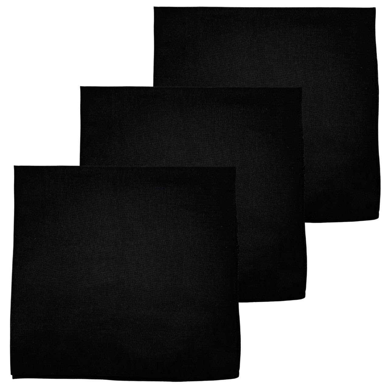 MDSTYLE 100% Cotton Solid Color Bandana for Men &amp; Women 22" x 22" Handkerchief Headband Scarf