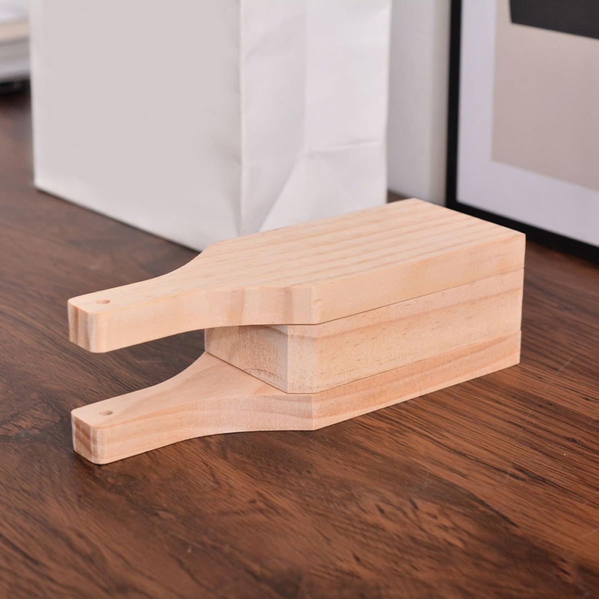 Operitacx 3 Pezzi Pestello Pieghevole in Legno per Plantani e Frutti,