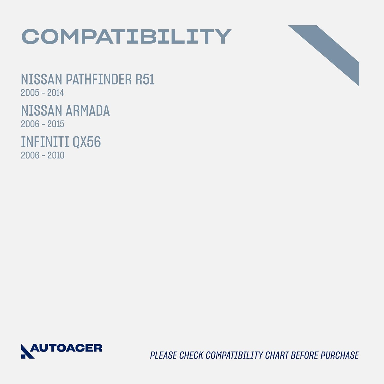 Rear Control Arm Repair Kit 8 Piece - Rear Upper, Lower Control Arm Bushings (Left & Right) for Pathfinder R51 2005-2014, Armada 2006-2015, QX56 2006-2010 RWD/AWD Models