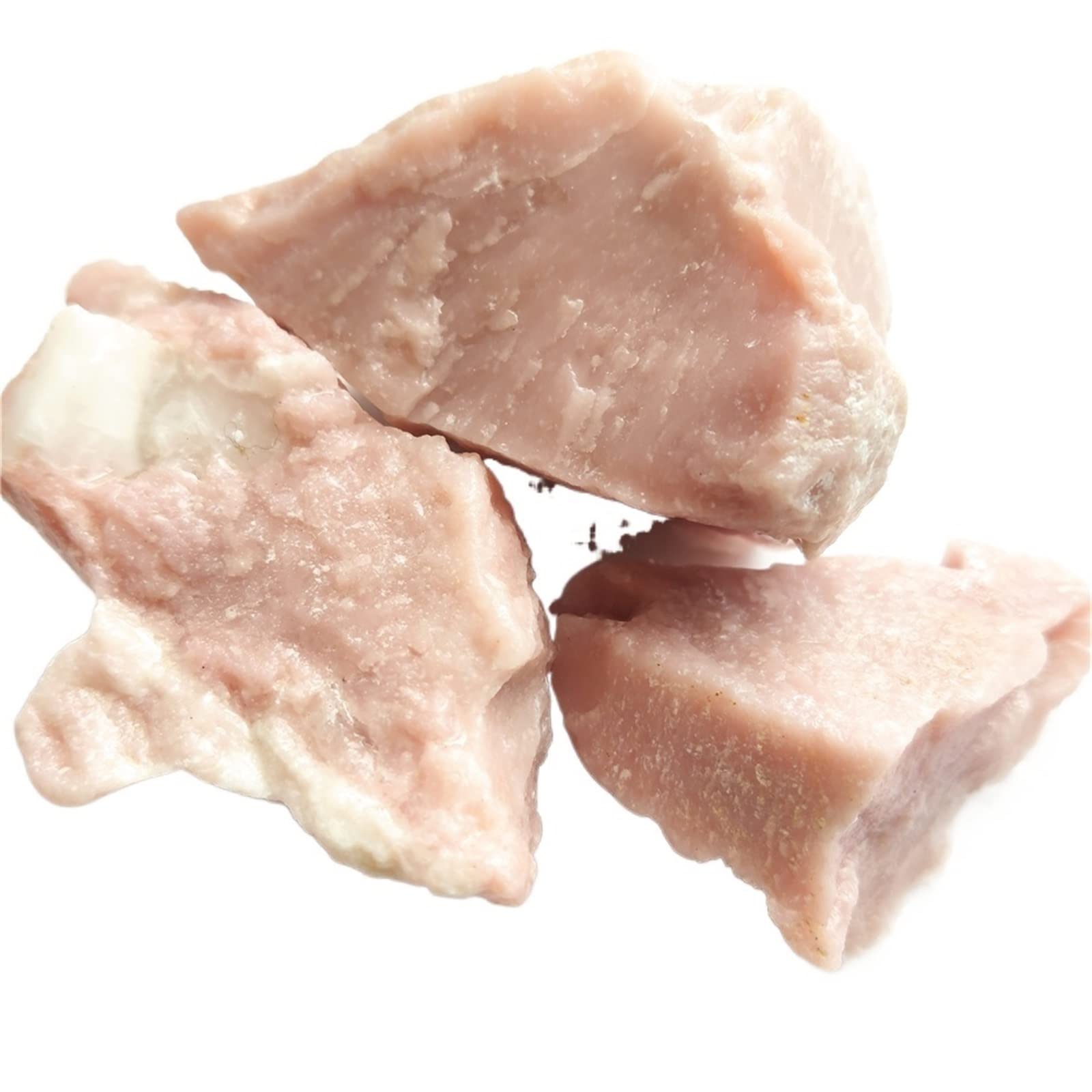 100g Natural Pink Opal Crystal Stone Rough Love Non-Violence Angel-Skin Opal Specimen Rockstone Home Deco JITZEGMD