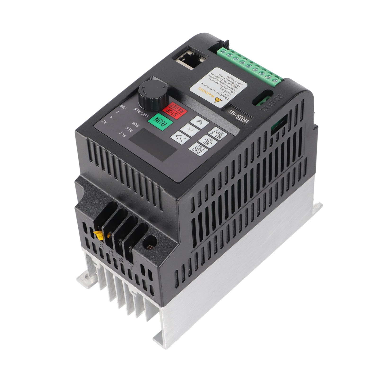 FTVOGUE Azionamento a Frequenza Variabile Convertitore VFD da 1,5 KW Convertitore Motore Monofase 220 V con Controllo SFVC e V F da 0 a 600 Hz per Controllo velocità Ventole Pompe Utenti di Macchine
