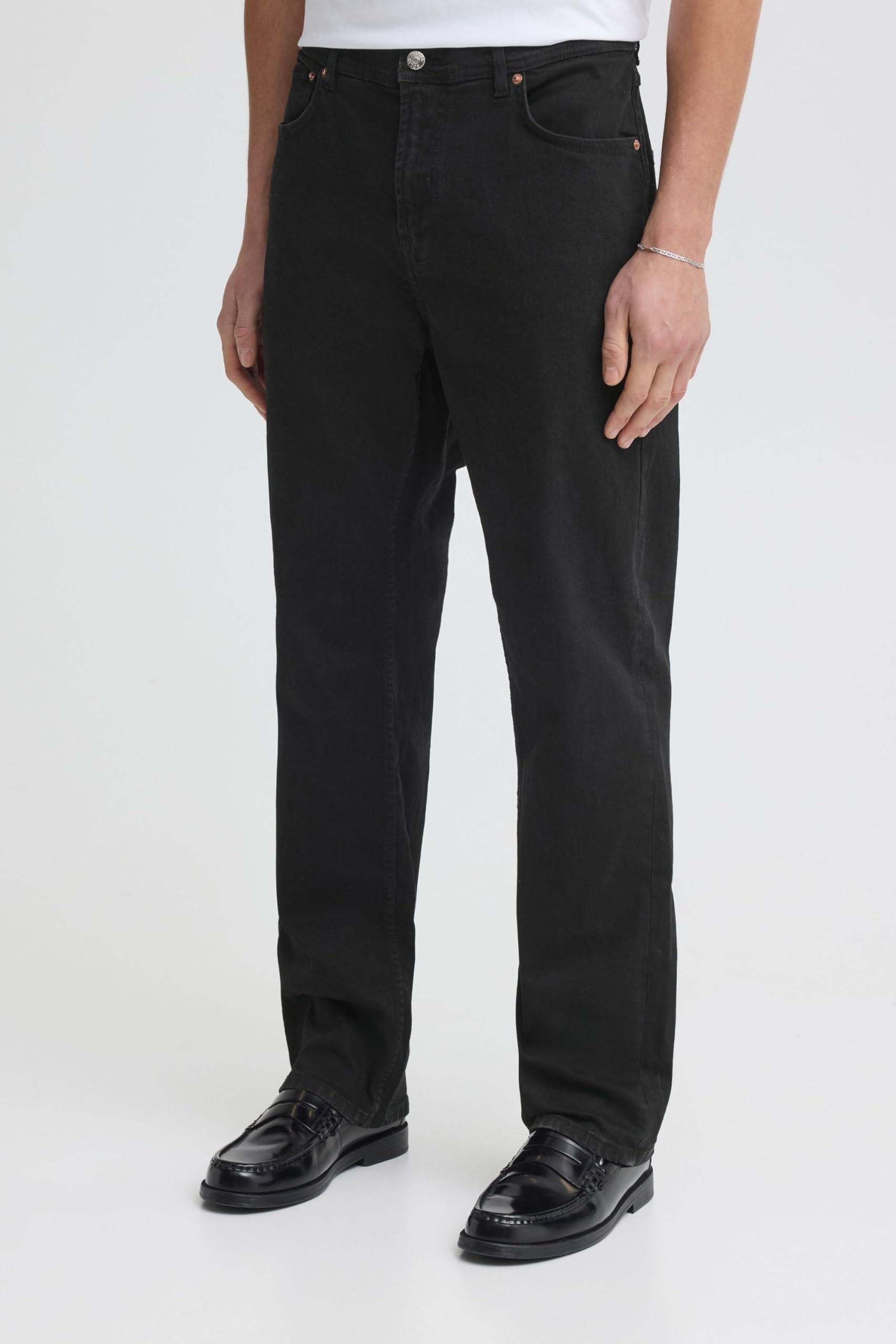 !Solid SDMONTY Ryan, Pantaloni in Denim da Uomo, con Passanti per Cintura, Tasche Laterali, Dettagli dell'Etichetta, Leggermente Elastici, Misto Cotone, vestibilità Regolare