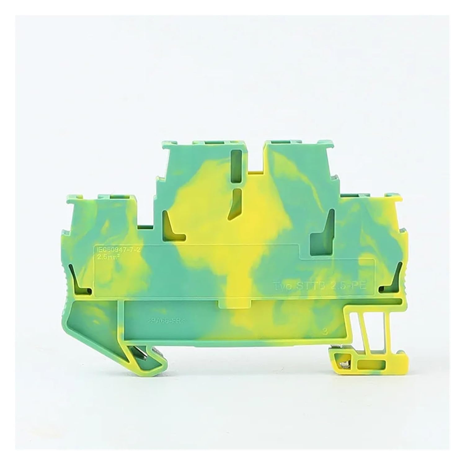 10pcs STTB 2.5-PE Type Din Rail Ground Earth Spring Quick Connector United Modular Terminal Block STTB-2.5PE VUQLDHAYZ