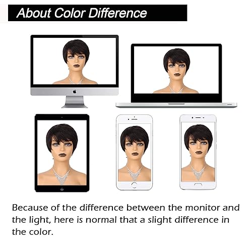 Miniatura 8 de YTbeauty Peluca de cabello humano con diadema de 24 pulgadas, pelucas rizadas con diadema para mujeres negras, densidad del 180 %, sin pegamento,