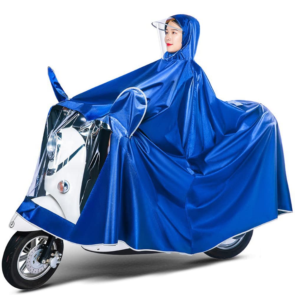 Chubasquero de ciclismo impermeable para bicicleta eléctrica, impermeable, para movilidad, scooter, poncho de lluvia, scooter, motocicleta, cubierta impermeable con ranuras para espejo, chaqueta