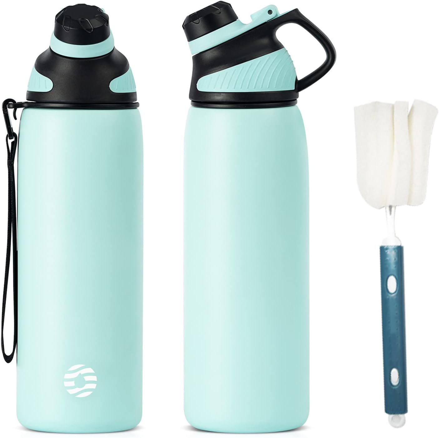 NERTHUS FIH 1413 Bottiglia Termica 500 Ml Acciaio Inox Doppia Parete, Tappo A Vite, Mantiene Caldo 12h / Freddo 24h