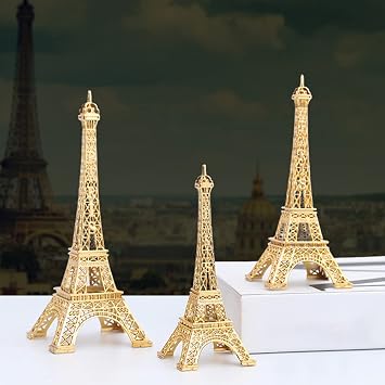 Eiffel Tower Statue, Metal Paris Tower Model, Desktop Home Decor Ornament