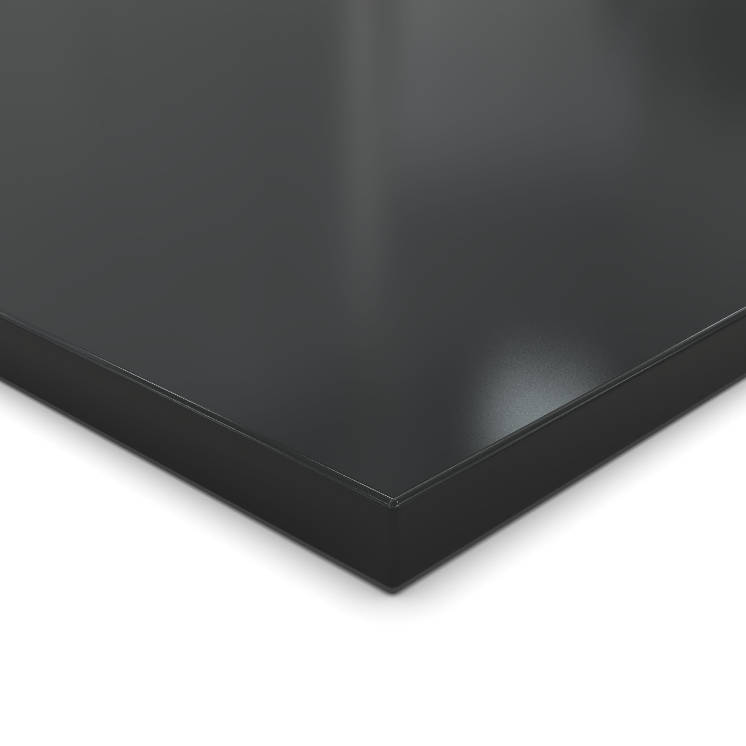 AUPROTEC Dekorplatte 25 mm schwarz 40x140 cm – rundum ABS-Kante, pflegeleicht & robust für Regale, Möbel, Innenausbau