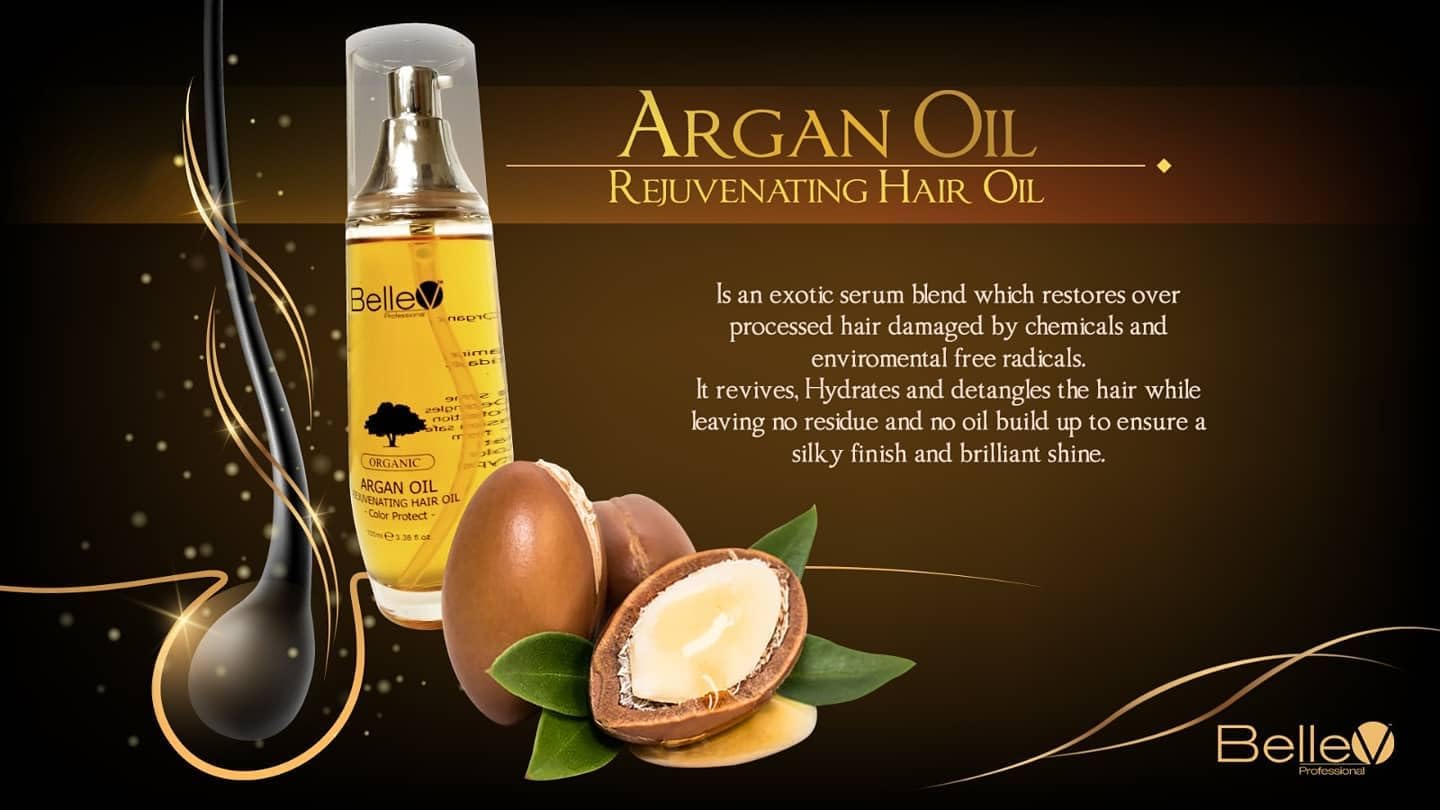 BelleV Professional Rejuvenating System Argan Hair oil Color Protect 100ml/3.38 fl oz
