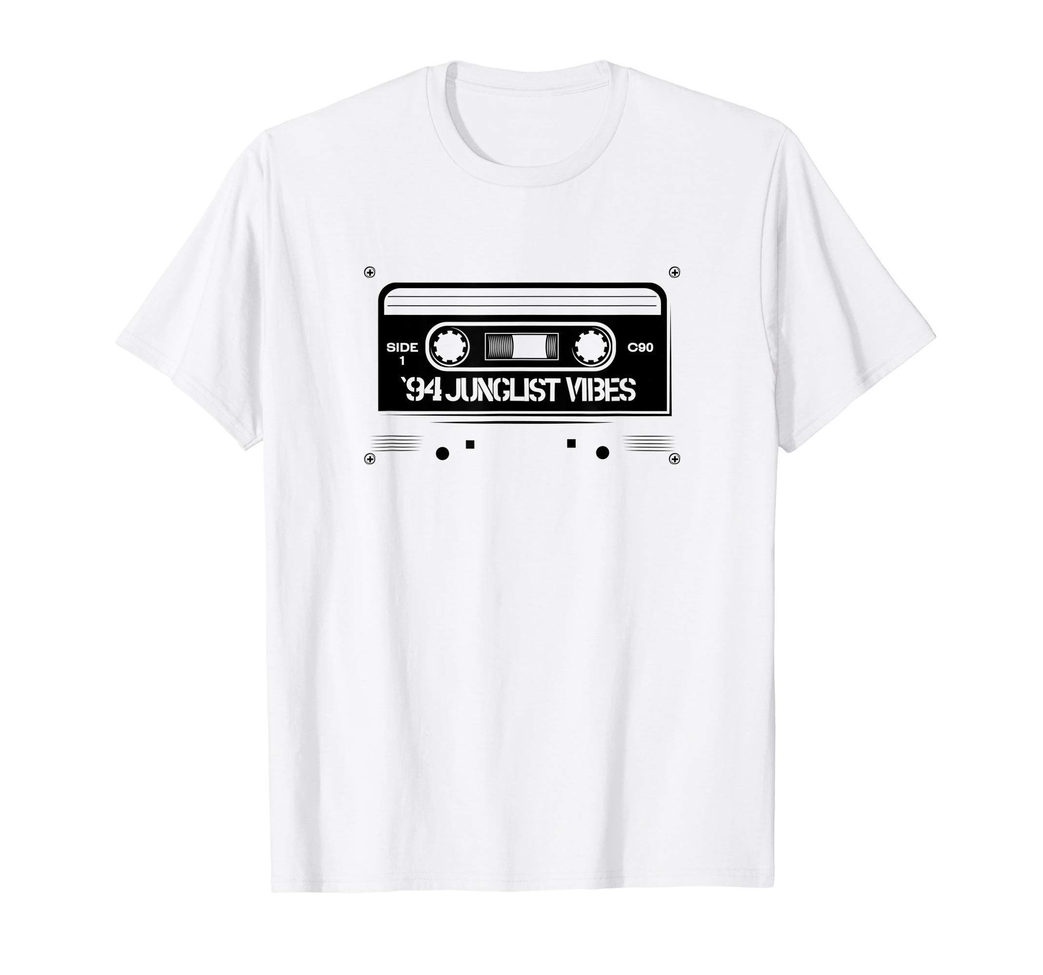 Junglist Jungle Music Lovers94 Junglist Vibes 1994 Jungle Music Cassette Tape Graphic T-Shirt