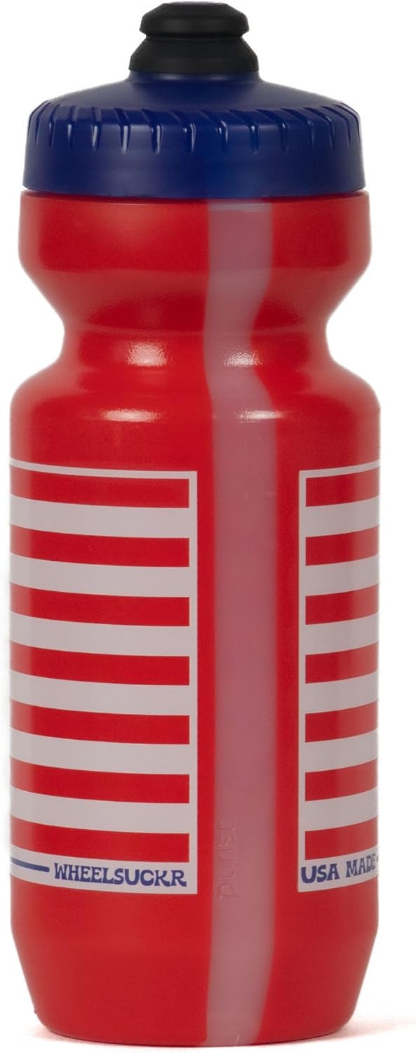 2 Pack Purist 22 oz Water Bottle by Specialized Bikes | USA Made Red White & Blue Screen Print | MoFlo 2.0 Cap | Made in USA (2)