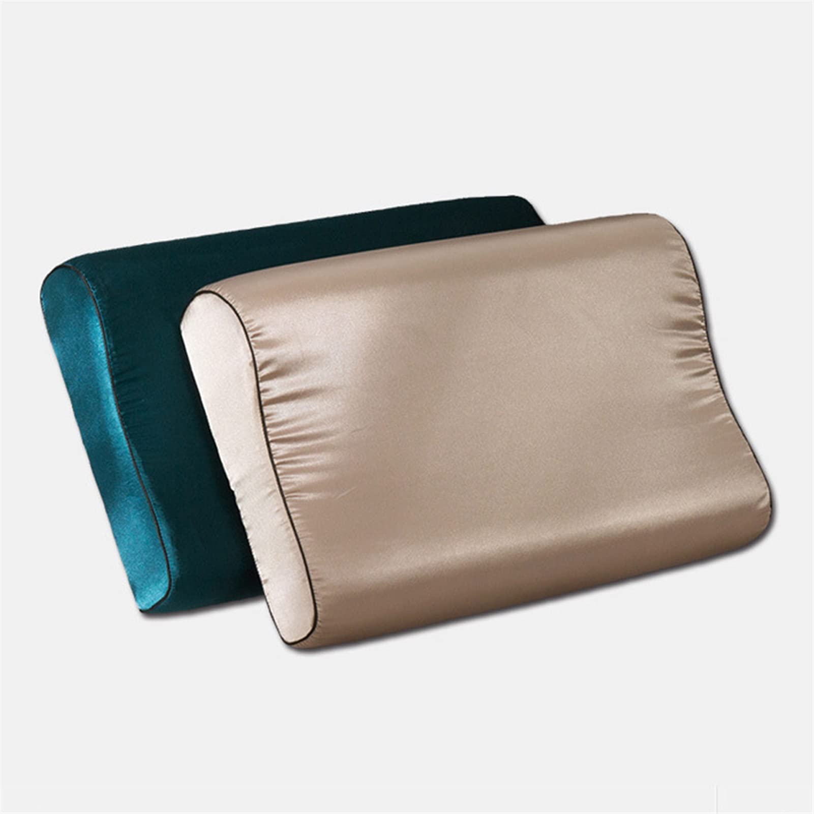 Federe in Raso per Capelli e Pelle, 1 Paio di federe for Cuscini rettangolari con Cerniera, 40 x 60 cm, 30 x 50 cm(C7,40x60cm)