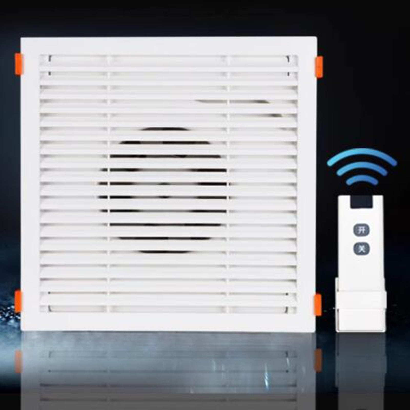 Ventilador Extractor De Aire con Control Remoto,300 * 300Mm Extractor Cocina,Ajuste De Velocidad De 3 Velocidades,Ultrafino 8CM Ventilador Extractor,para Todas Las Instalaciones De Techo