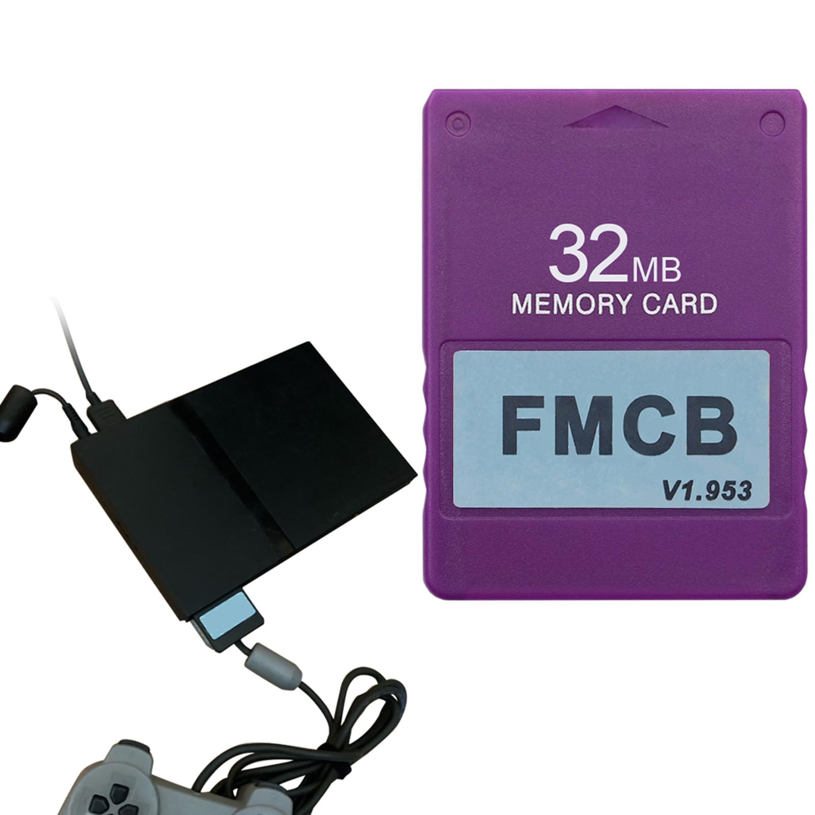 Tarjeta de memoria FMCB libre de 8 MB 16 MB 32 MB 64 MB MC Boot para tarjeta de memoria FMCB V1.953 Tarjeta extendida de guardar datos del juego Tarjeta de memoria Stick 64 MB
