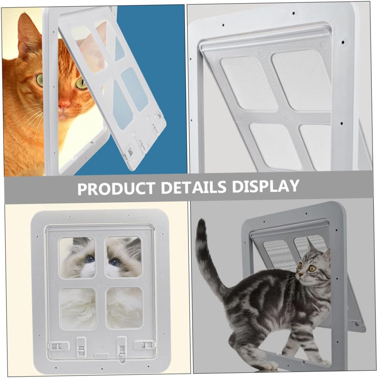 Pet Door Replacement Small Dog Cat Door Magnetic Pet Gate Easy Install