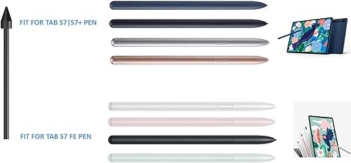Miniatura 6 de 10 unidades Punta suave OEM Tab S7, puntas 0.028 in Reemplazo para Samsung Galaxy Tab S7S7 PlusS7 FE Stylus S Pen (negro)