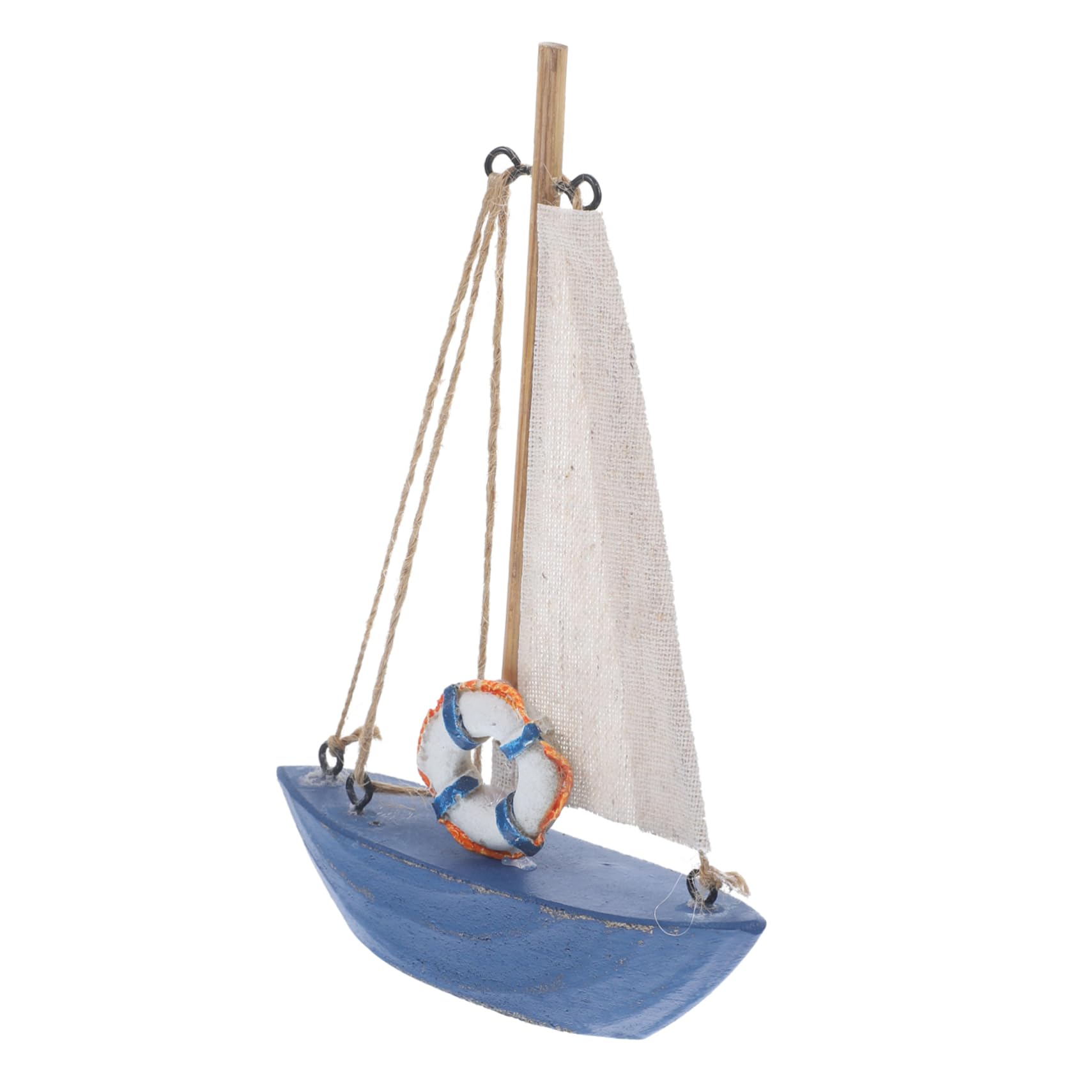 KOCKSHION Sailing Boat Model Mediterranean Style Nautical Decor for Home Office and Beach Themed Parties Premium Wooden Adornment for Desktop and Present Giving