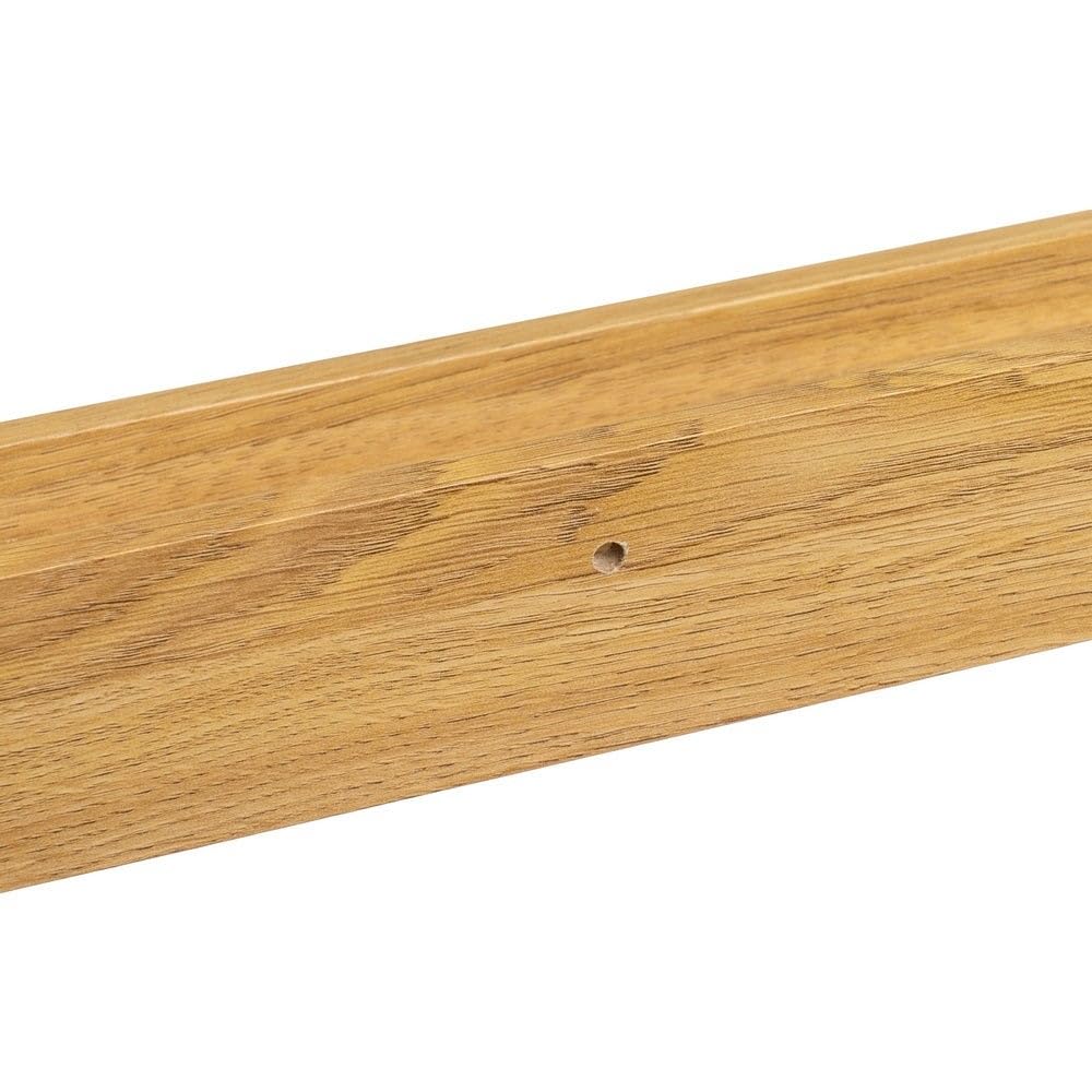 4 estantes flotantes de pared de madera color roble de 100x9,5x5 cm