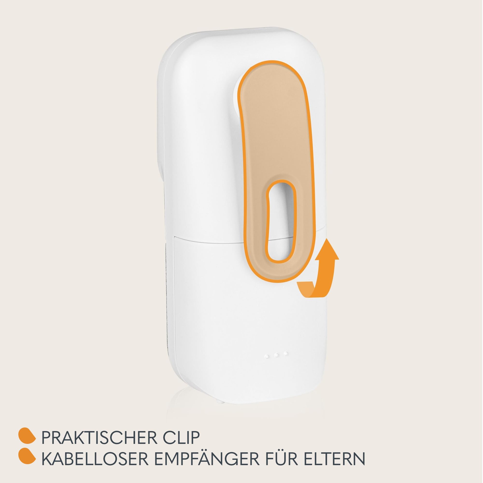 LIONELO Babyline 2.2 Elektronisches Audio Babyphone mit Nachtlicht, Reichweite bis zu 400 m, Zwei-Wege-Kommunikation, EcoVox Sparmodus, Alarme, Batterie bis zu 12 h, Lautstärkeregler