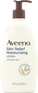 Aveeno Skin Relief Moisturizing Lotion for Very Dry Skin with Soothing Triple Oat & Shea Butter Formula, Dimethicone Skin ...