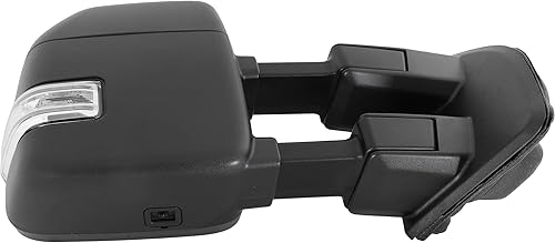 Miniatura 4 de Kool Vue espejo retrovisor del lado del pasajero con calefacción y función de remolque con alimentación eléctrica, espejo lateral de repuesto para