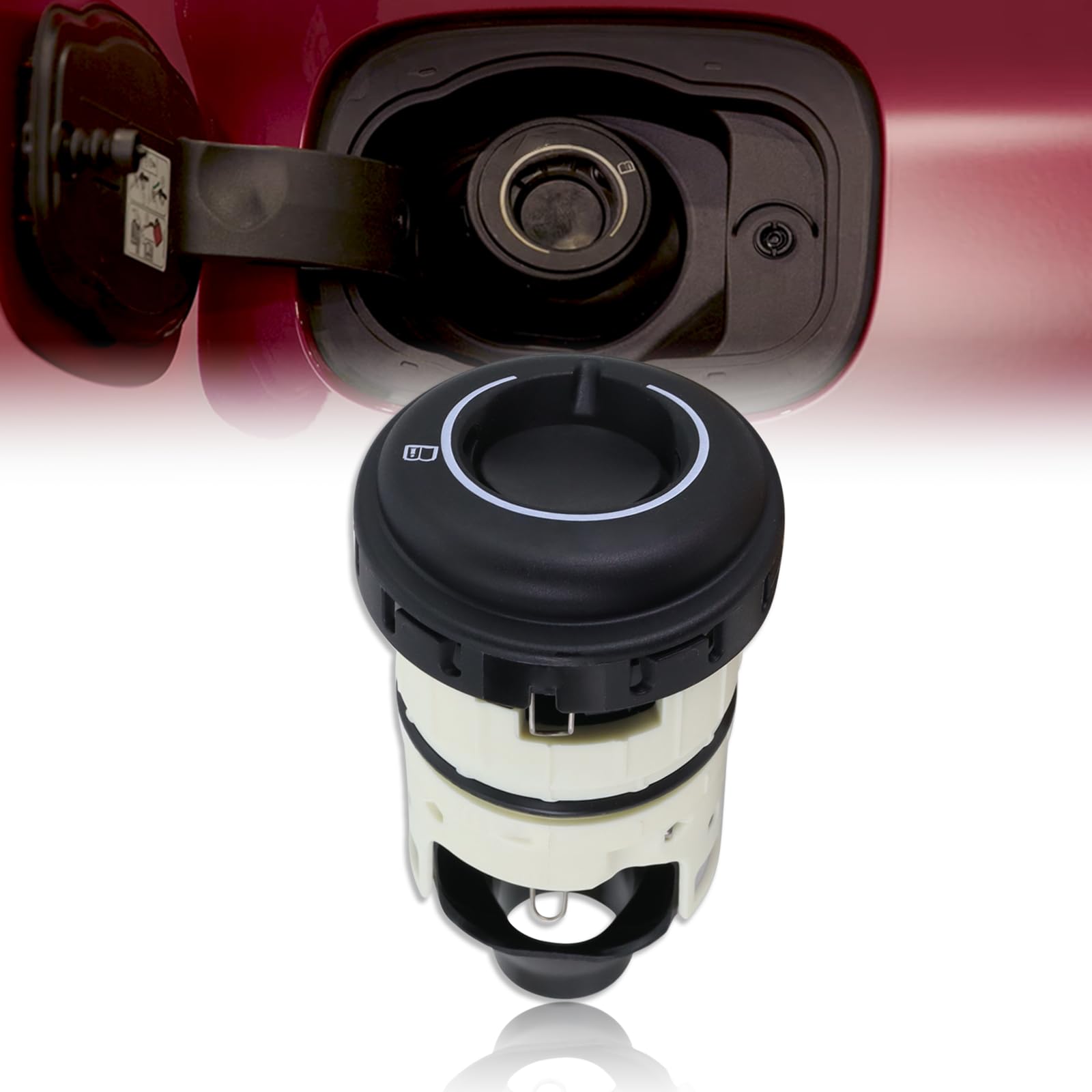 Photo 1 of Lqito Capless Gas Cap Easy Fuel Filler Neck Vent Pipe Assembly End Fuel Tank Cap Without Cover Compatible With 2015-2025 Ford F150 2011-2025 Ford Explorer 2015-2023 Ford Mustang