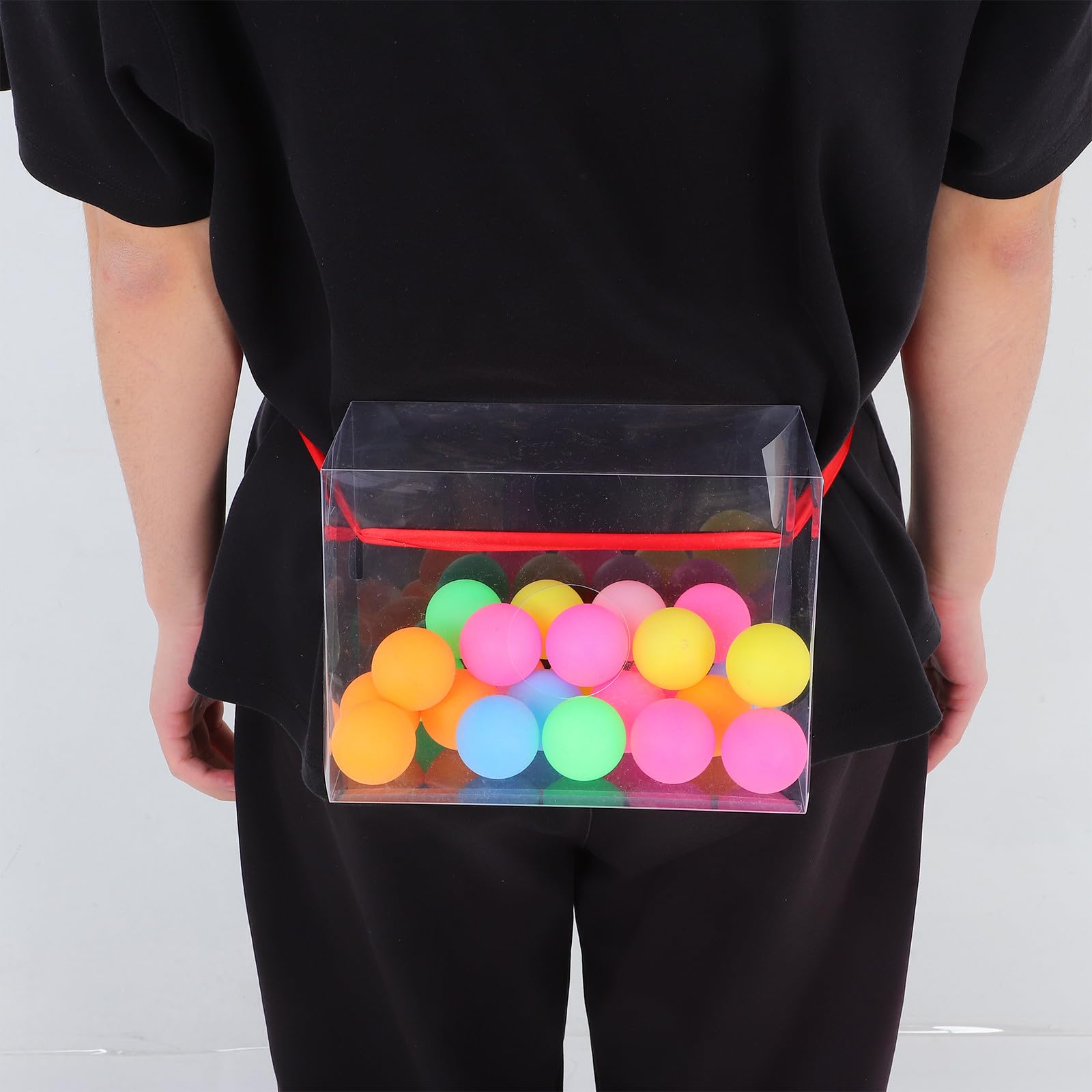 Kichvoe Set 2 Giochi di Società per Adulti Twerking 20 Palline da Ping Pong e Cinturino, Strumento Portatile per Fitness Glutei e Giochi di Gruppo per Feste e Addio al Nubilato