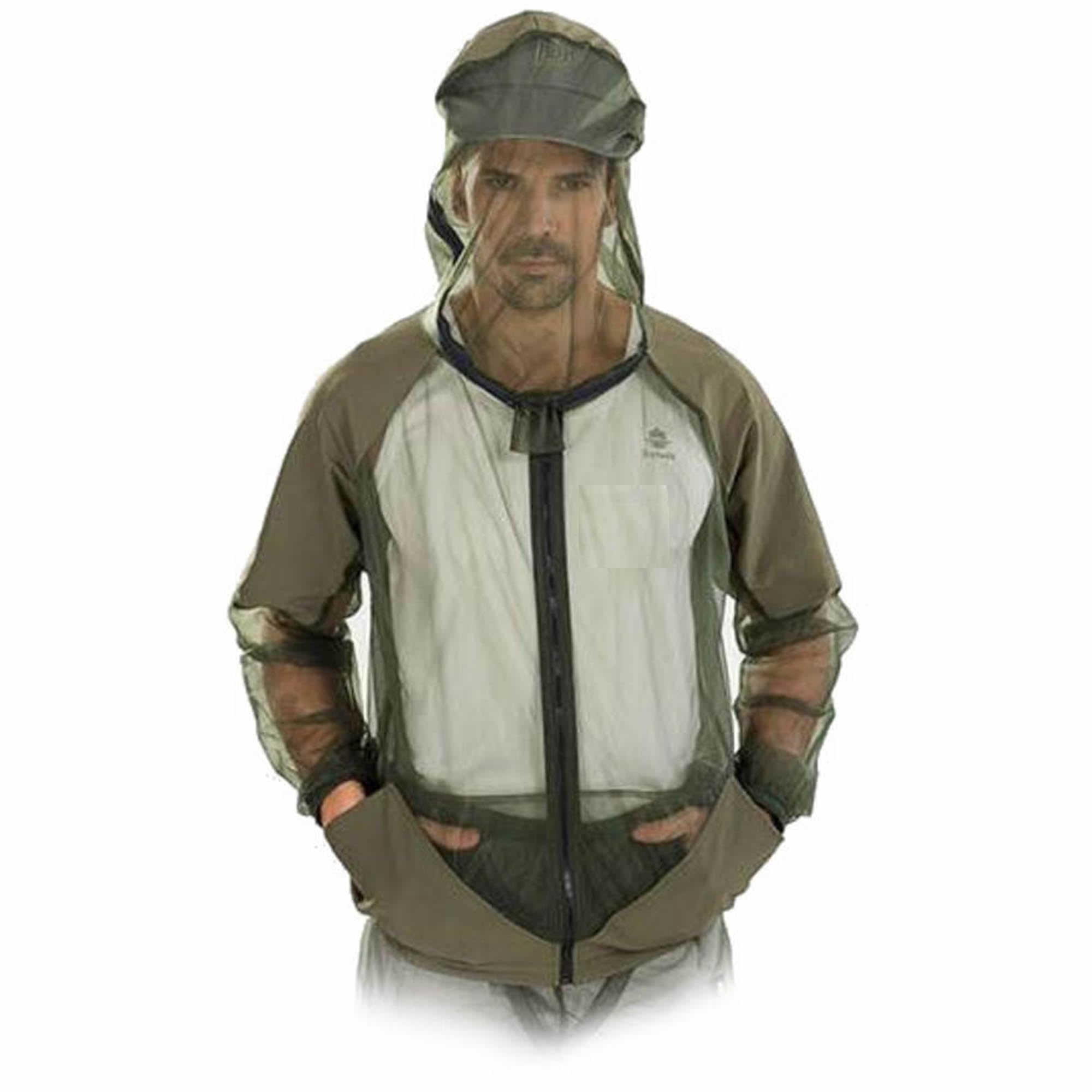 Purple Turtle Midge Jacket - Green/Grey - For Midges, Mosquitoes, Gnats and other biting insects - Large