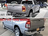 Vista 5 de Korlot luz trasera lámpara cubierta TRIM marco para Dodge Ram 1500 2019+
