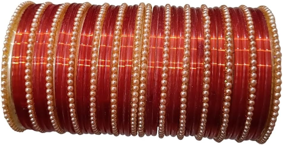 Shuhag glass bangles set