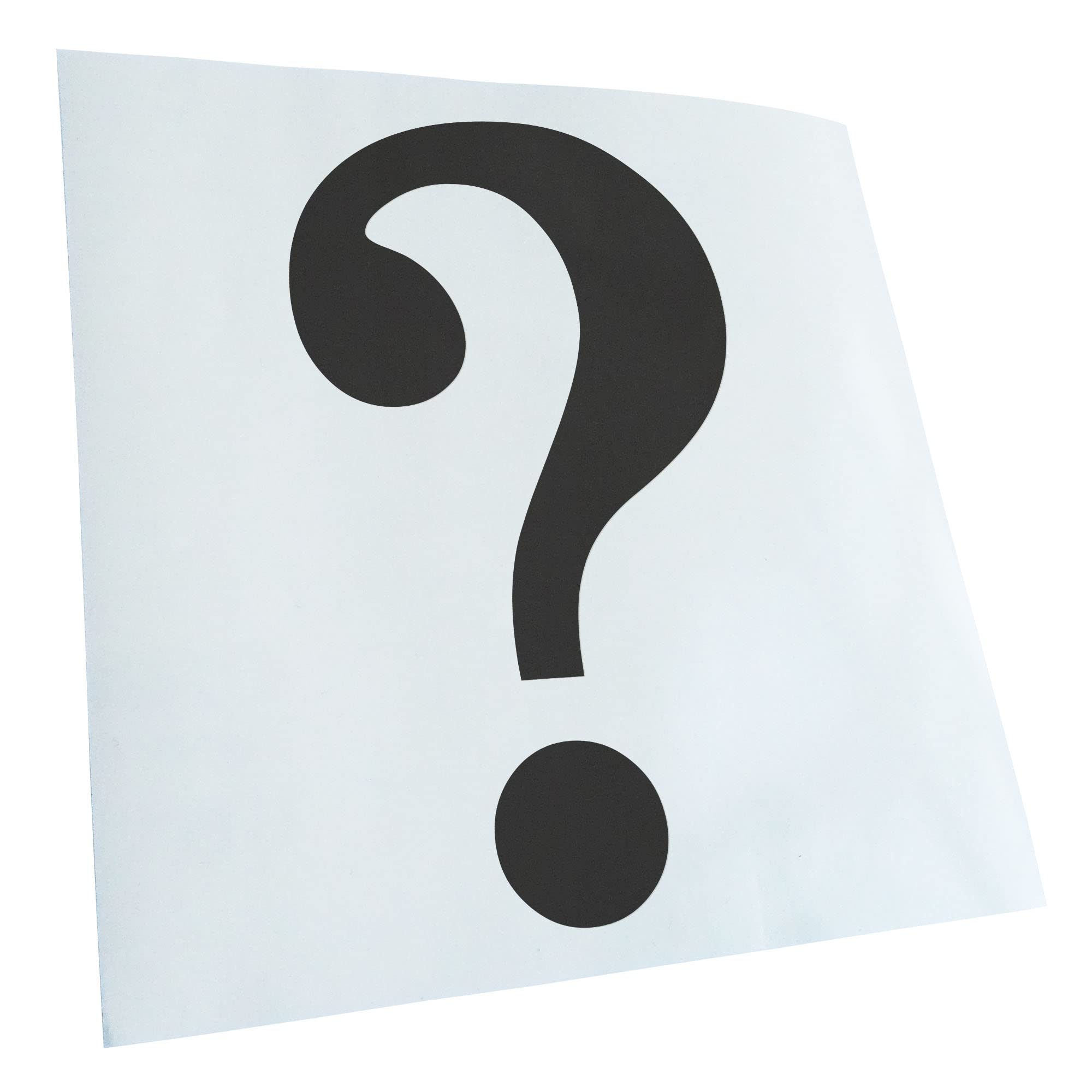 Kiwistar - Car Sticker - Dark Grey - 50 x 29 cm Question Mark Pictogram - Rear Window Car Sticker Weatherproof for Car Truck Moped Truck - Sticker Exterior Self-Adhesive Tuning Accessories for Windows