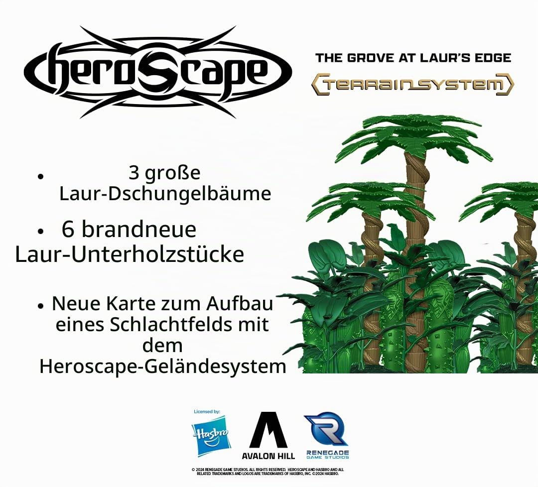 Renegade Game Studios Heroscape: The Grove at Laur's Edge Terrain Erweiterung, Spielzubehör, ab 14 Jahren
