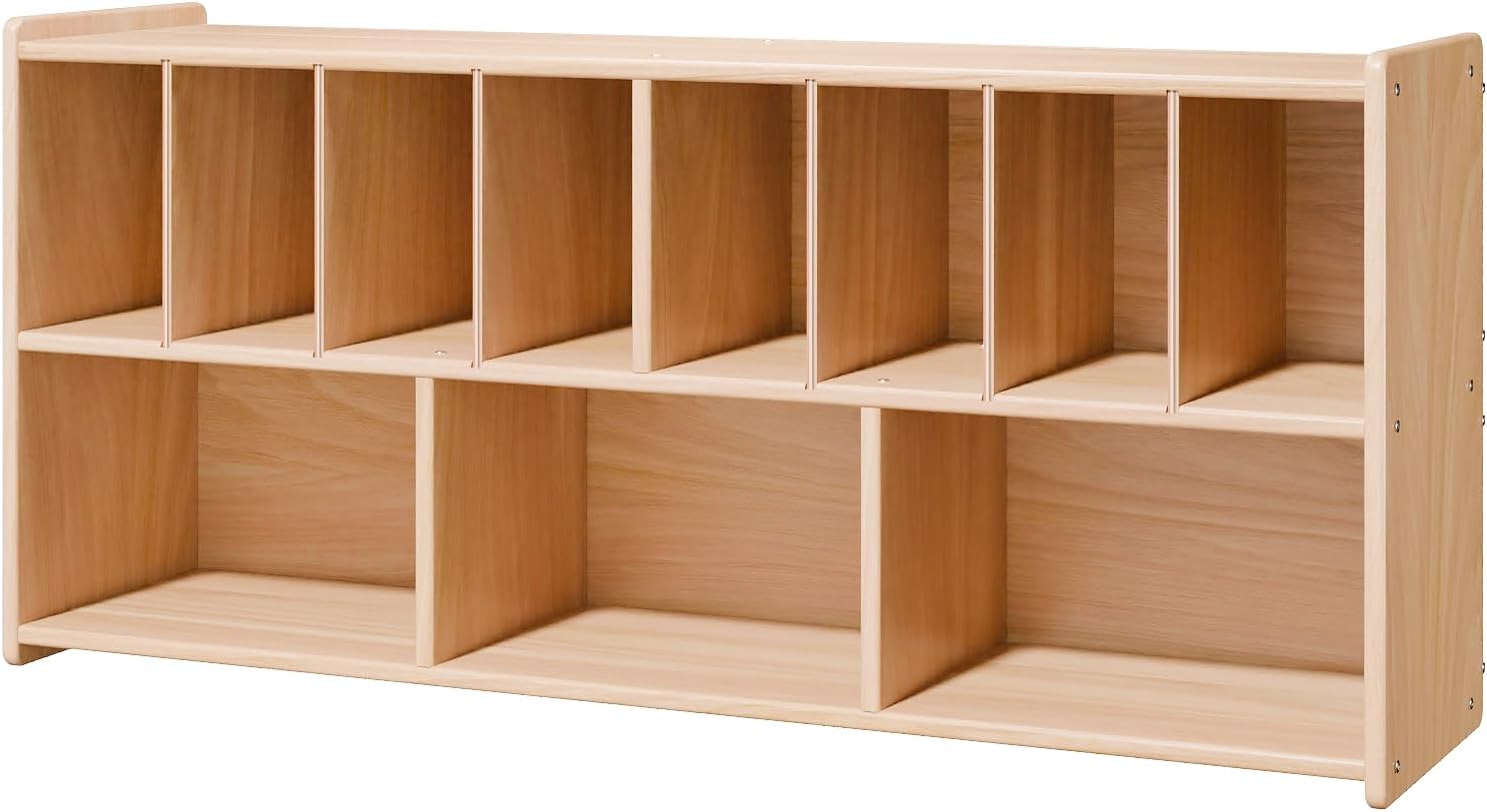 Wall-Mounted Large Diaper Storage Organizer for Daycares, 11.8" D x 45" W x 21" H