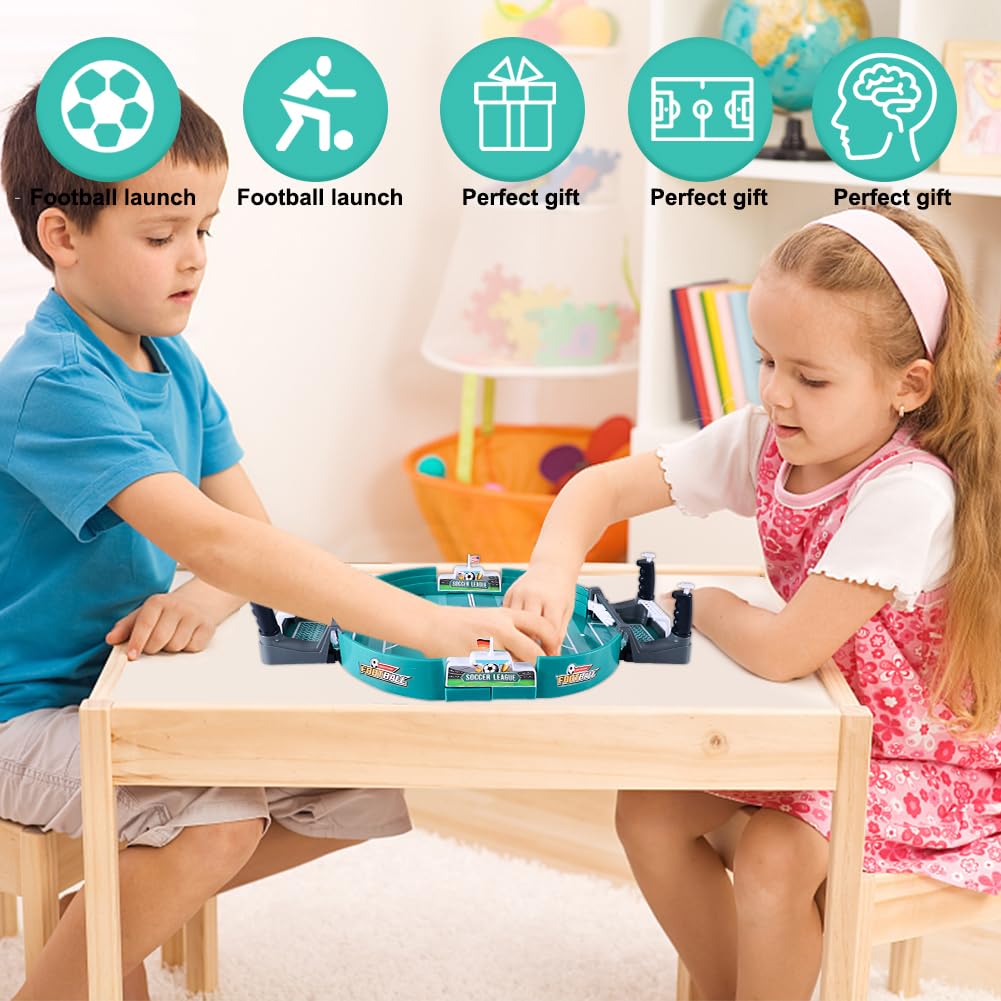 Calcio Balilla Mini Da Tavolo Vusddy - Con 6 Palline, Gioco Interattivo Per Bambini E Adulti - Foto 13