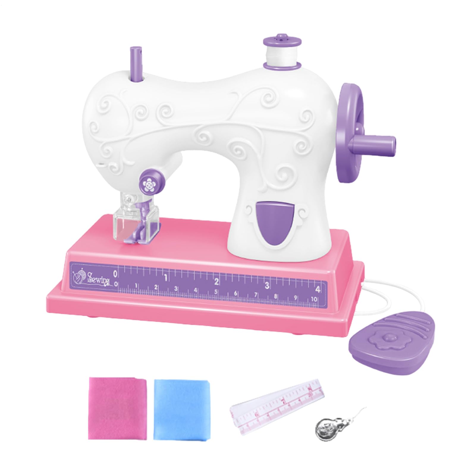 Battery Operated Machine: Small Functional Sewing Toy for Beginners Machine Tool for Ages 8-12 | Craft Learning Starter Kit