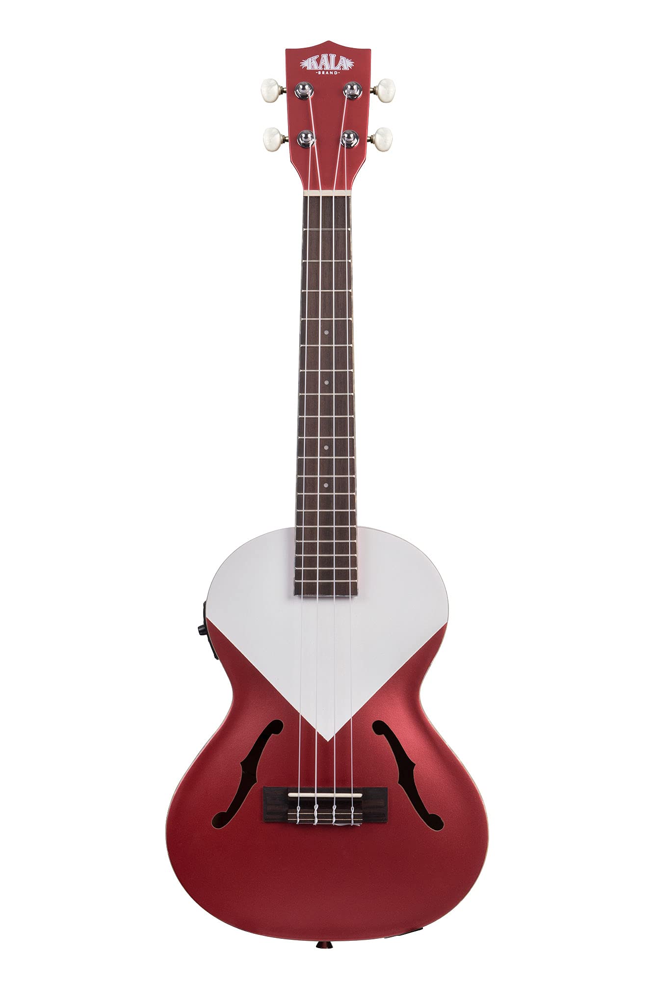 Kala KA-JTE-CHRD - Ukulele tenore Chicago Red Archtop, con EQ e custodia (UC-T)
