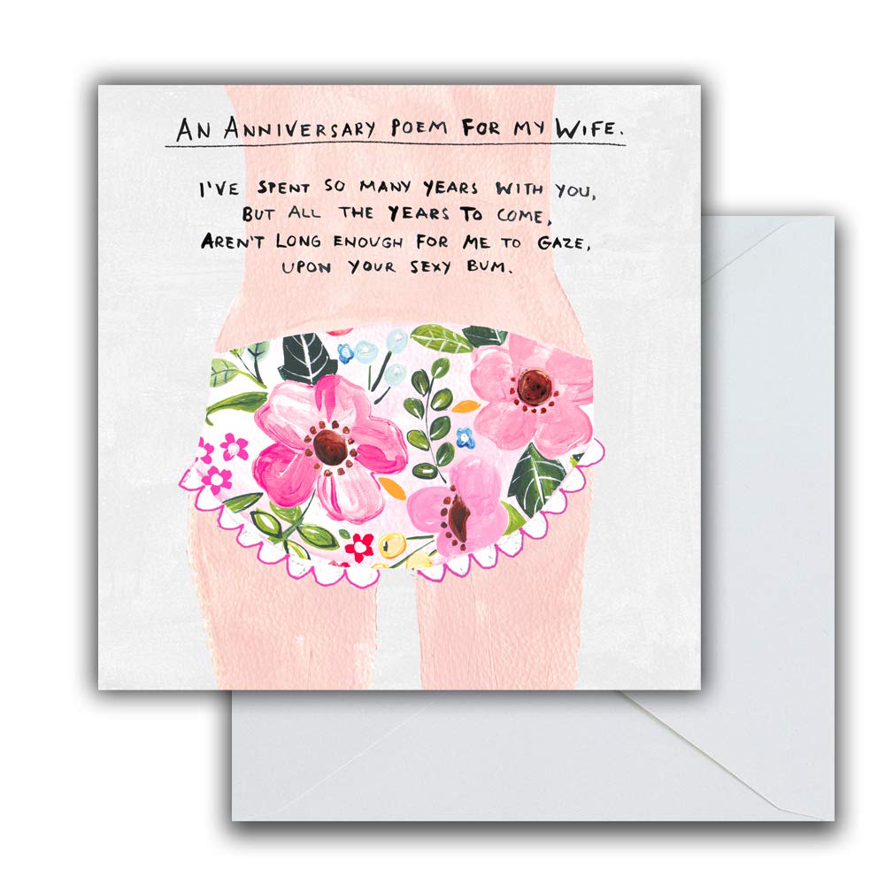 Emotional Rescue Wife Anniversary Card, Funny Anniversary Card For Wife, Anniversary Wife, Paper Salad, Multi, Wife Anniversary Card, 163mmx163mm, (ZQWF9463)