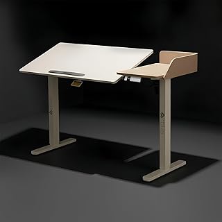 ARTIKEL Axis Height Adjustable Table for Office Work & Home | 80Kg Capacity | Tiltable 0-90° Anti-Slip Top | 3-Preset Smar... Price In India